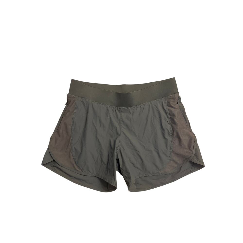 Women S Hylete Gray Lined Running Shorts Lightweight Mesh Pull-On Athletic